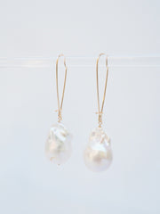 Baroque Pearl Earrings - large
