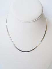 Silver Slick Necklace 3 mm