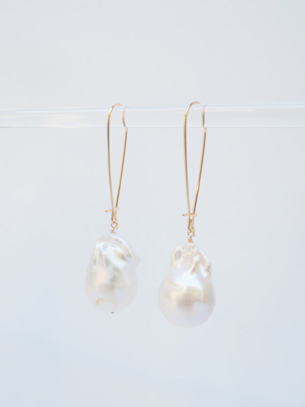 Baroque Pearl Earrings - large