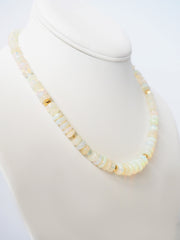 Big White Opal Necklace