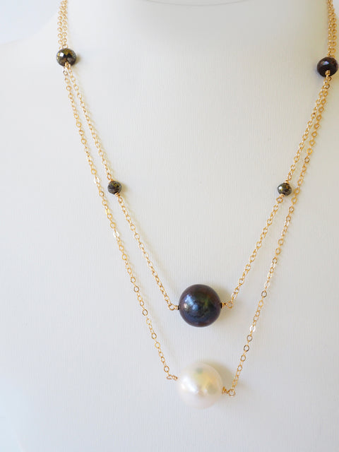 Blueberry Chocolate Necklace