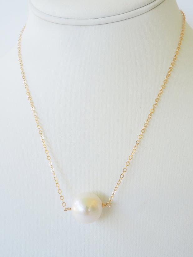 White Edison Pearl Necklace
