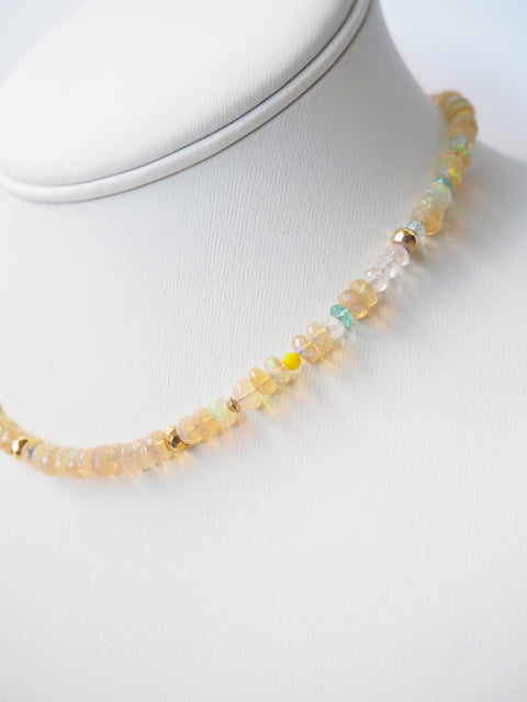 Multi-Gold Opal Necklace